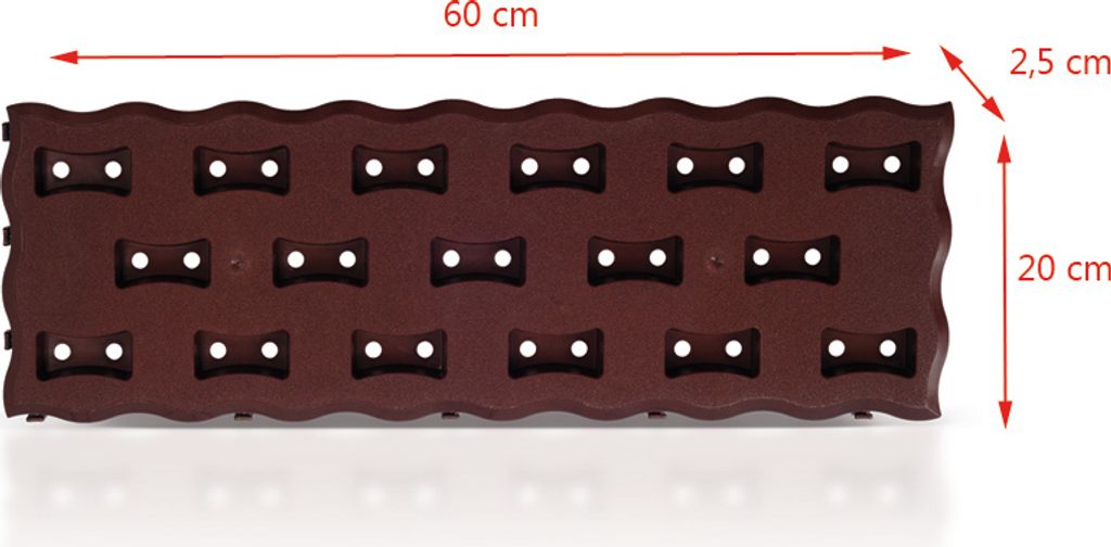 8 Stk. Beetplatten Bodenplatten 0,95 m² braun Produktbild 3