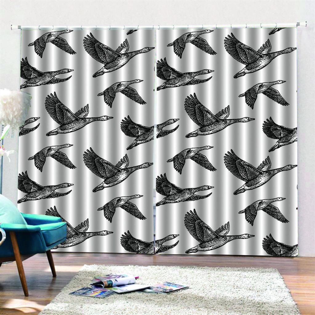 Icegrey 2 Stš¹ck Tiere Gardinen Vorh?nge Verdunkelungsvorh?nge Blickdicht 3D Curtain Schlafzimmer Wohnzimmer mit Haken, Stil 17, 300x207cm