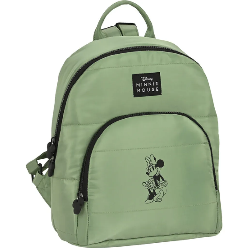 Zaino Bambina Minnie Mouse 13L Verde Militare | Resistente e Comodo