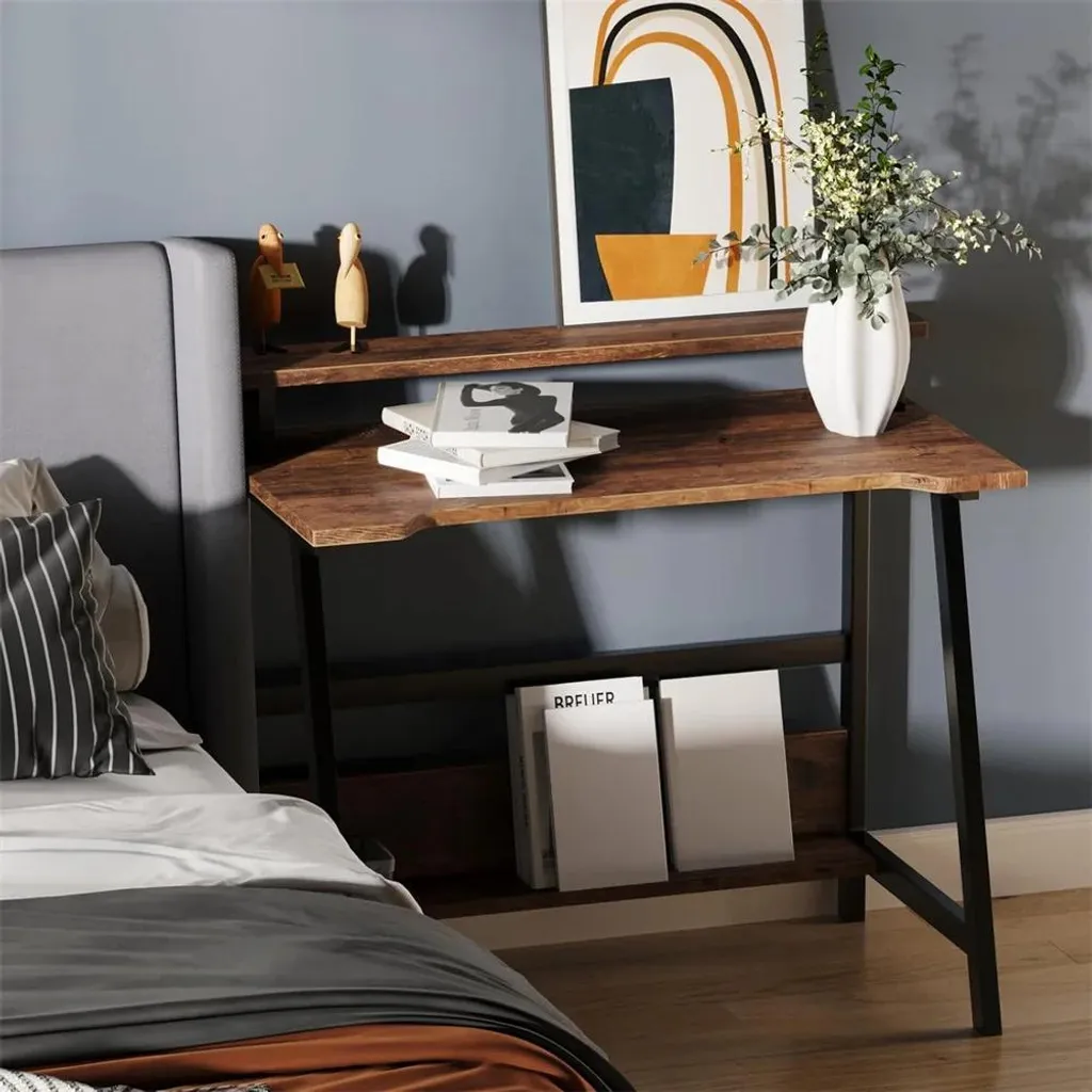 Petit bureau beige 80 cm : Solution idéale pour chambres exiguës - 6