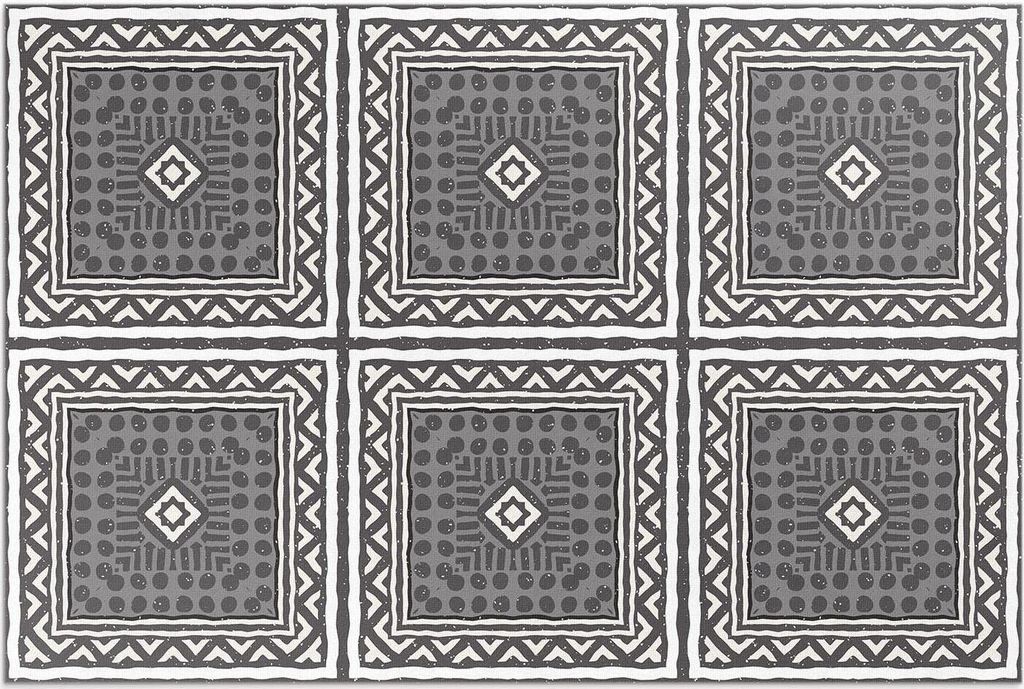 Antike Fliesen gemusterte Fliesen – Vinylteppich – 140x210 cm – Outdoor Teppich – Terrasse – Wetterfest – Modern