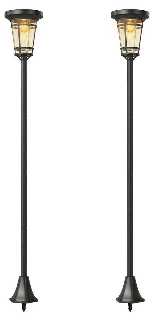 Outsunny zonnepaneellantaarn, set van 2, staande lamp, 180 Productafbeelding 