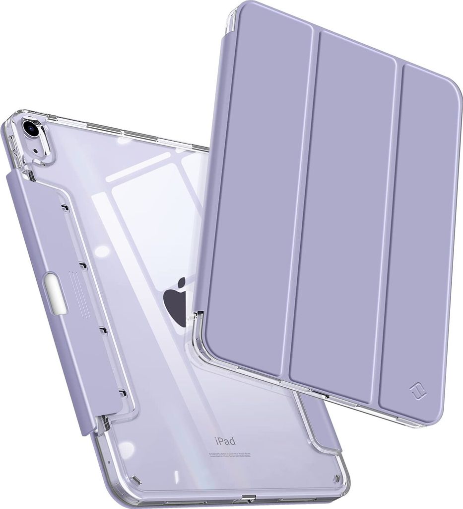 Fintie Hülle für iPad Air 11 Zoll M3 (2025)/ M2 (2024), iPad Air 5. Generation (2022)/ 4. Generation 2020 10,9 Zoll, kristallklare Rückseite mit...