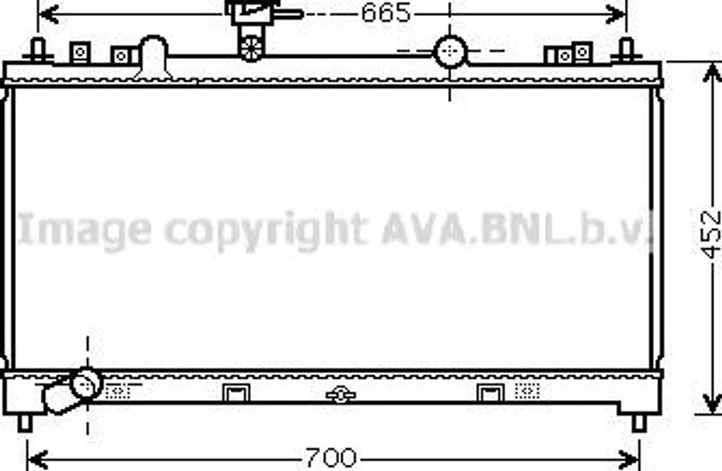 Radiateur de refroidissement moteur Mazda 6 AVA MZ2226 Pièce Fiable