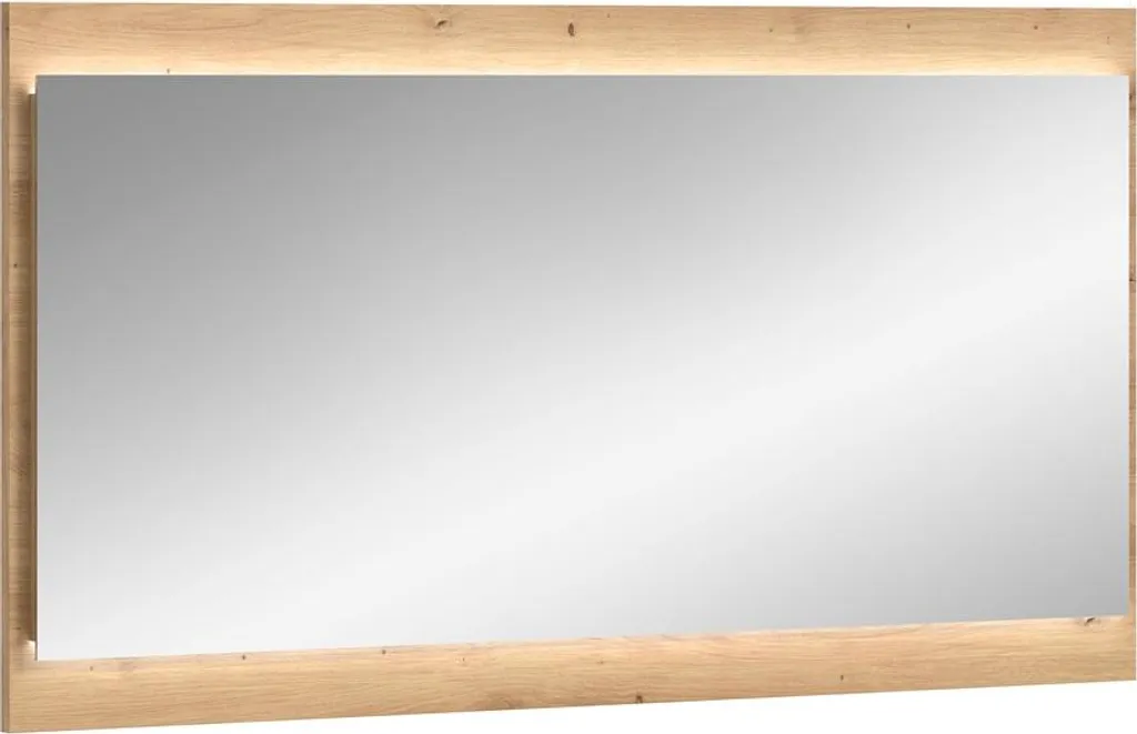 Armoire de toilette miroir lumineux Drive en chêne clair reproduction