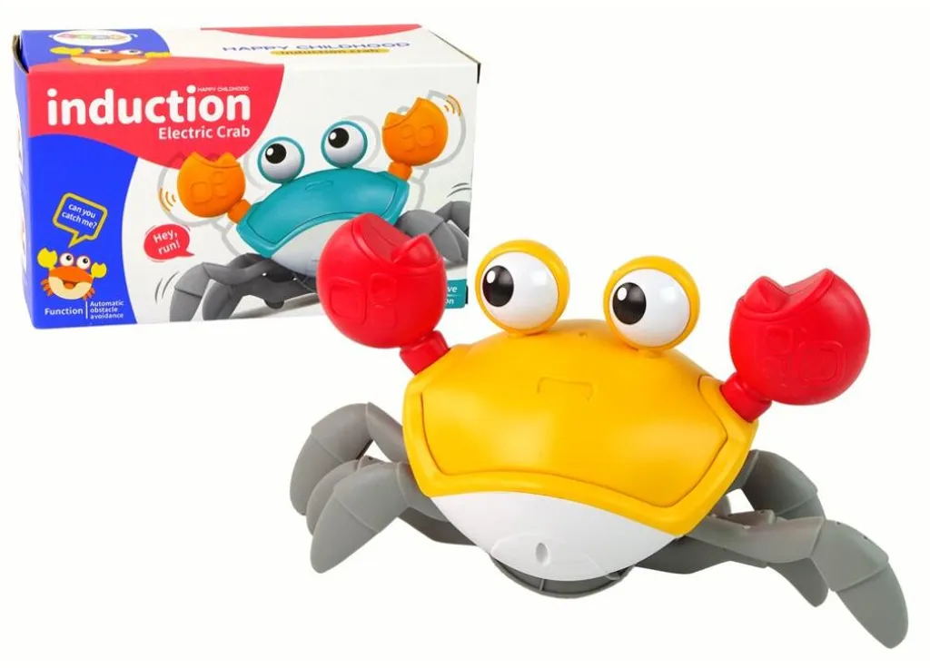 Crabe randonneur orange avec son IMPORT LEANTOYS pour enfant curieux