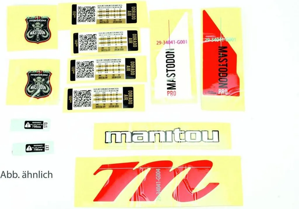 Kit déco Manitou Markhor Boost ultra résistant pour VTT 27.5 et 29
