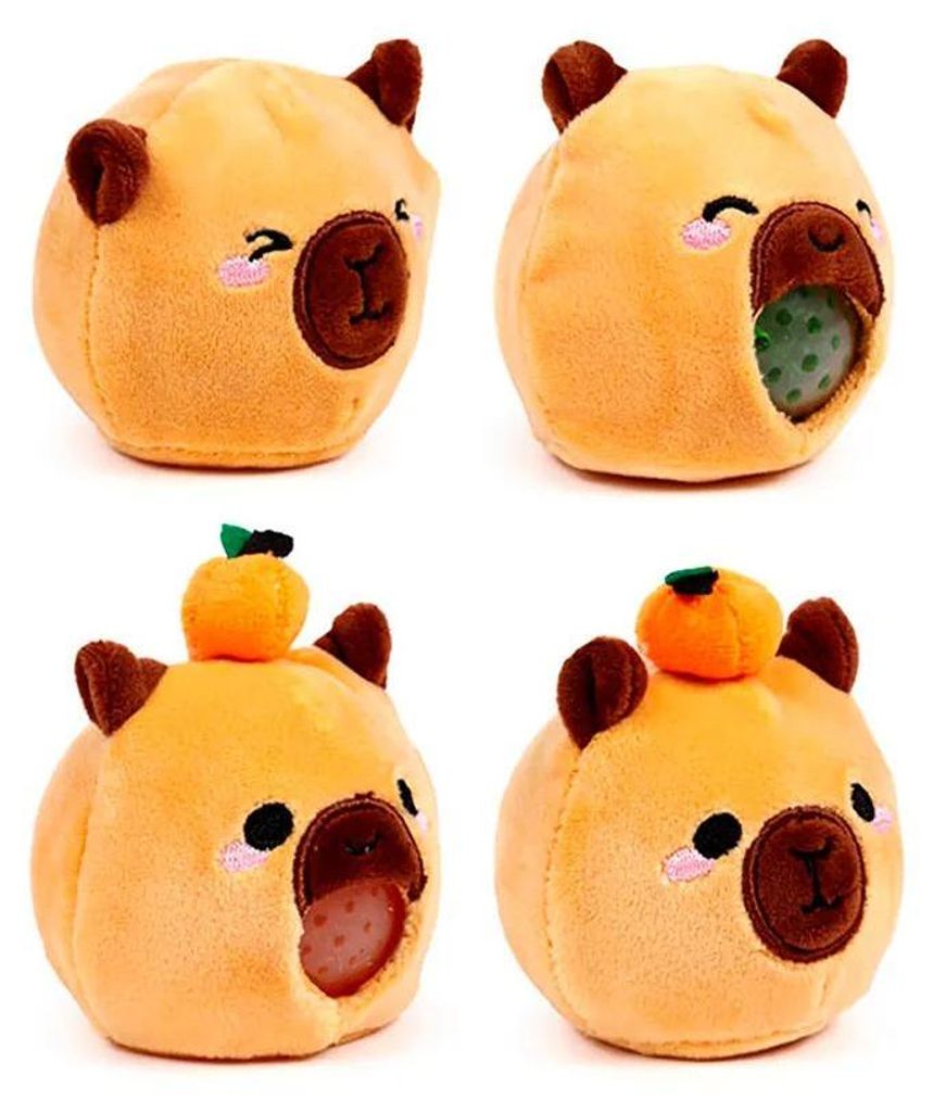 Puckator Queasy Squeezies Capybara-figur Gelb Gelb One Size