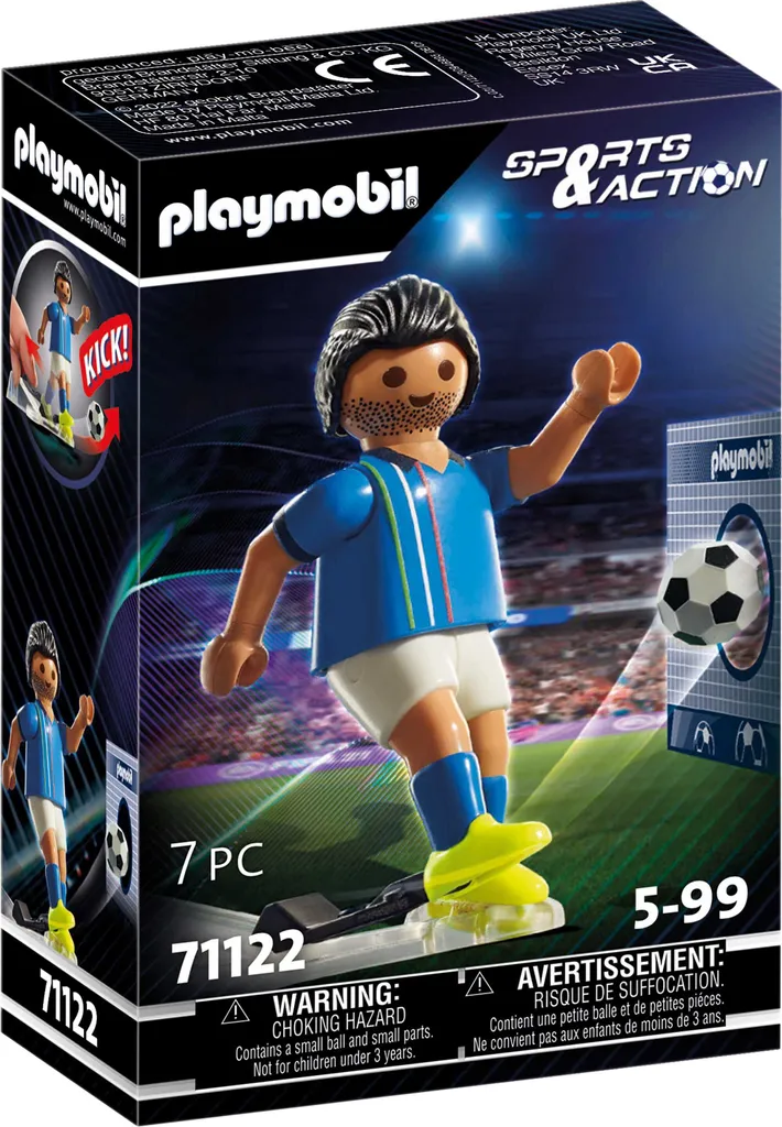 Joueur de football Italie PLAYMOBIL 71122 figurine de sport