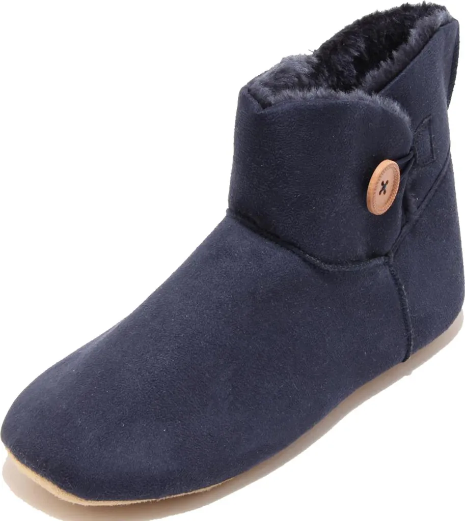 0874G Alto Milano Slipper Blu: Pantofole Smart Working Eco Fur Unisex
