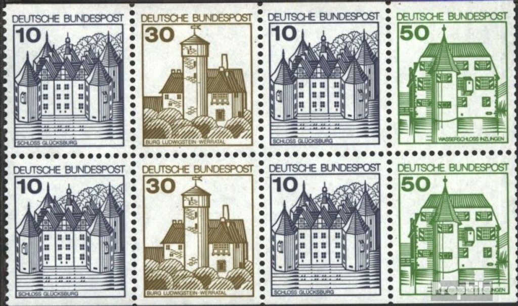 Briefmarken BRD (BR.Deutschland) 1990 Mi Hbl27II, Lettersetdruck gestempelt