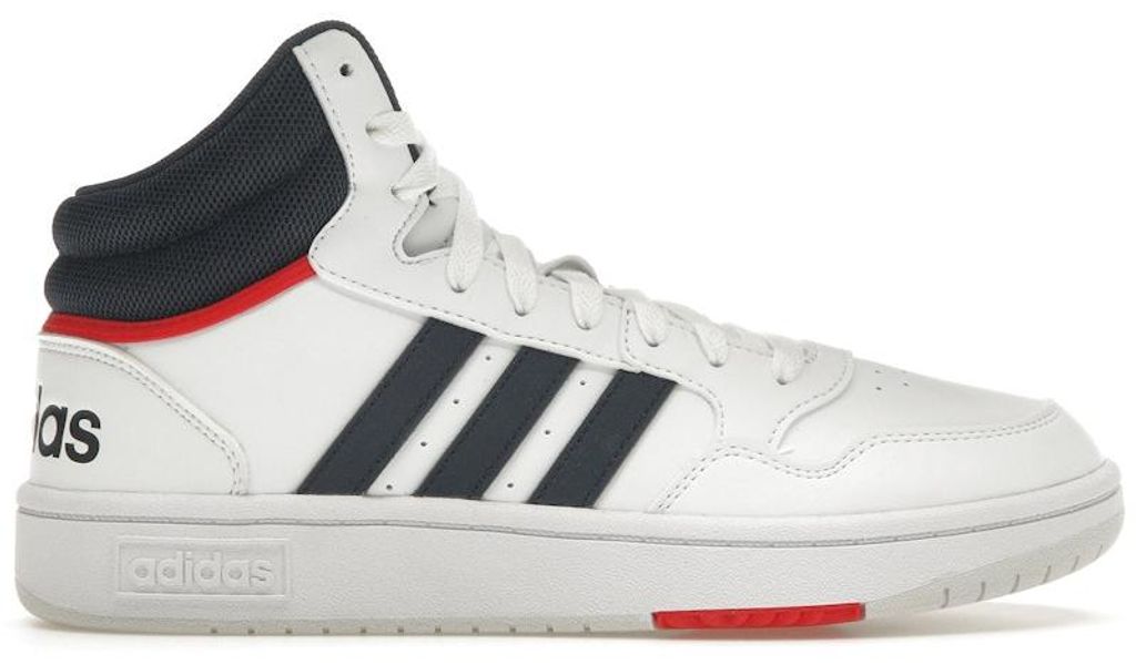 adidas Hoops 3.0 White Navy Red - EU 41 1/3 Produktbild 