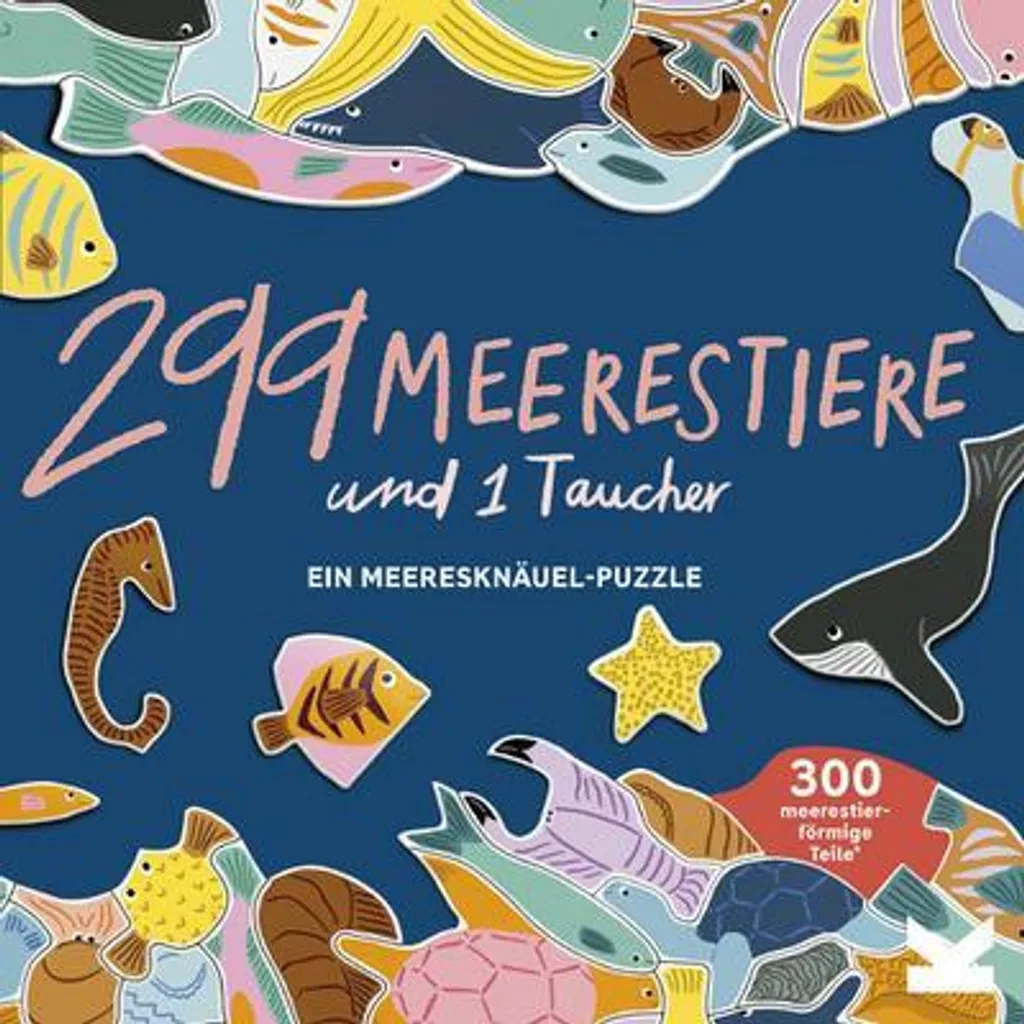 299 animaux marins et 1 plongeur : Un jeu d'éveil grand format ultra coloré