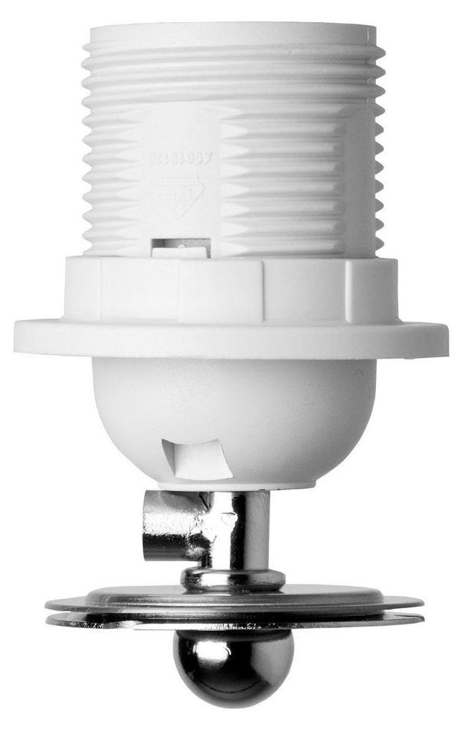 Home Sweet Home Klassische Tischlampe Sockel Combi Gebürsteter Stahl E27