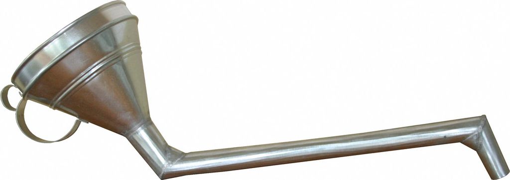 Samoa Hallbauer Winkeltrichter WTW180 mm, Trichter aus Weißblech, 45cm Auslauf