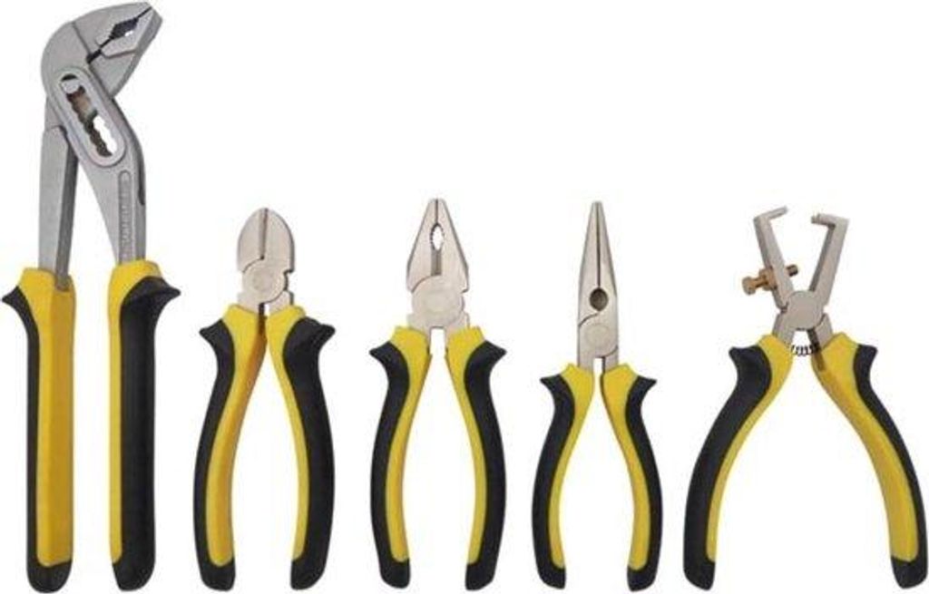Chroom-vanadium-staal tangen (5-pack) - Ergonomische tangenset mit HPSET1-Code