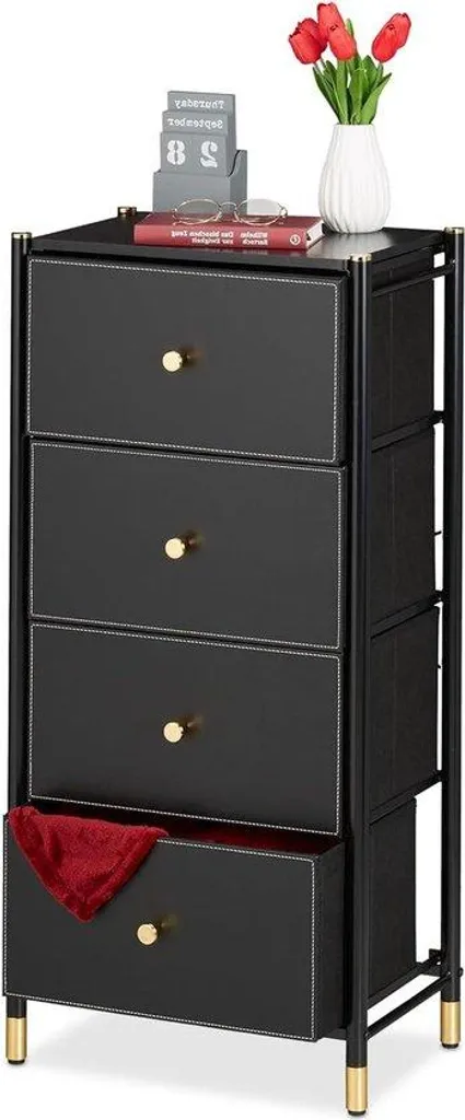 Solution de stockage verticale 4 compartiments pour bureau et atelier