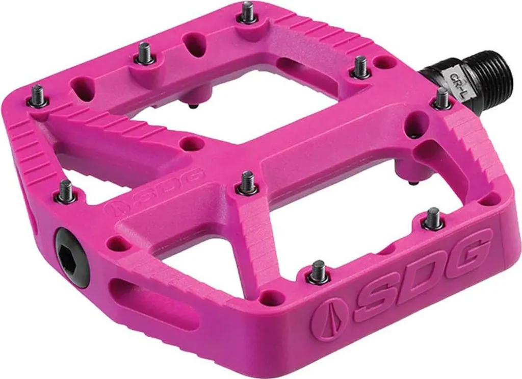 Pédales SDG Comp Violettes en Composite - Légèreté et Picots Acier Grip