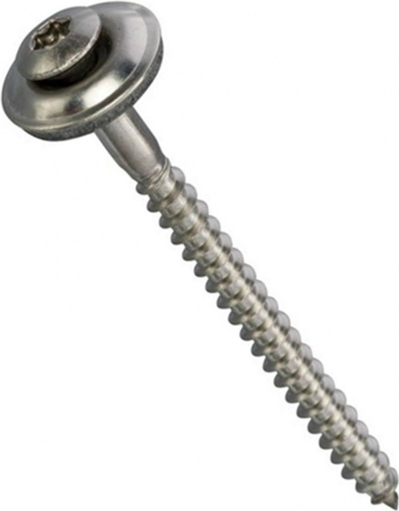 - Edelstahl Torx-Wellblechschrauben - EPDM-Unterlegscheiben - 4,5x80mm (100 Stück) - EU -