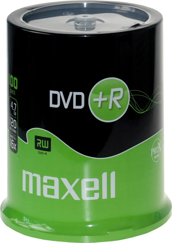 DVD+R Maxell 4.7 Go Haute Vitesse 16x Boîtier de 100 Disques Durables