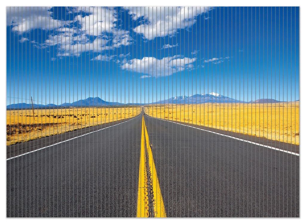 Wallario Duschmatte Antirutschmatte Badmatte Fußmatte Route 89 in Arizona - Am Ende der Horizont, Größe ca. 90 x 65 cm