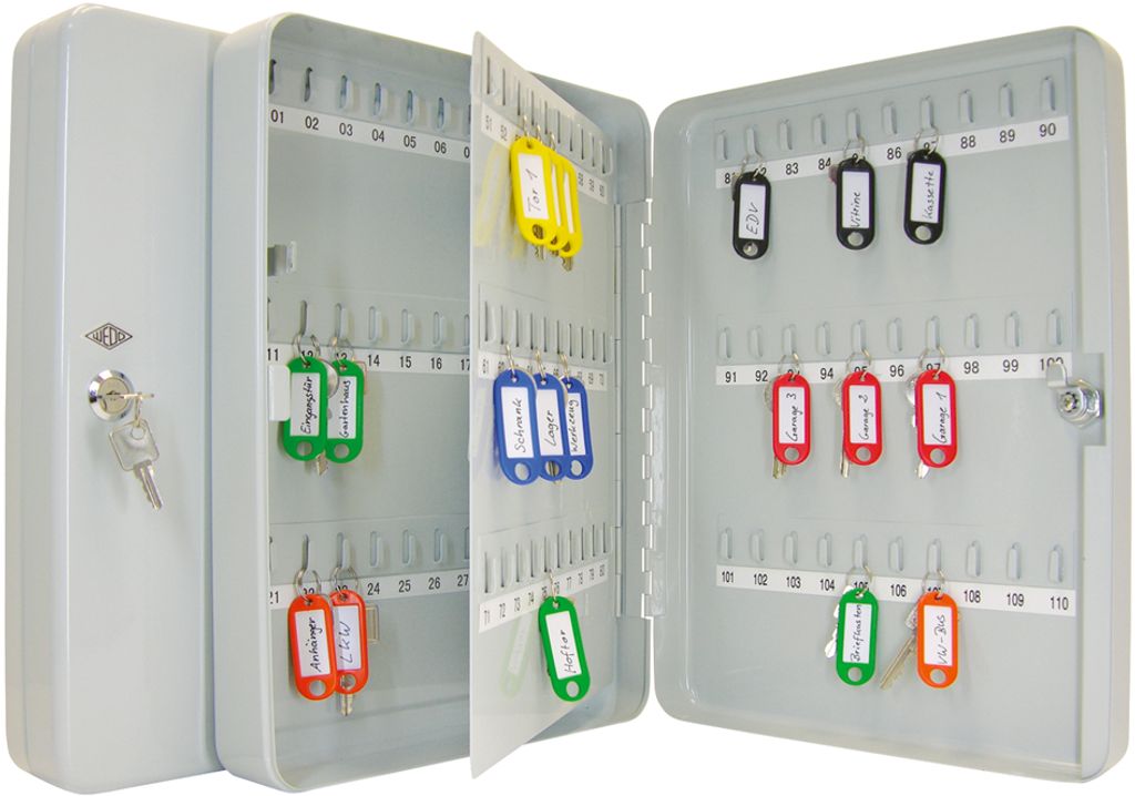 WEDO Schlüsselschrank für 110 Schlüssel lichtgrau