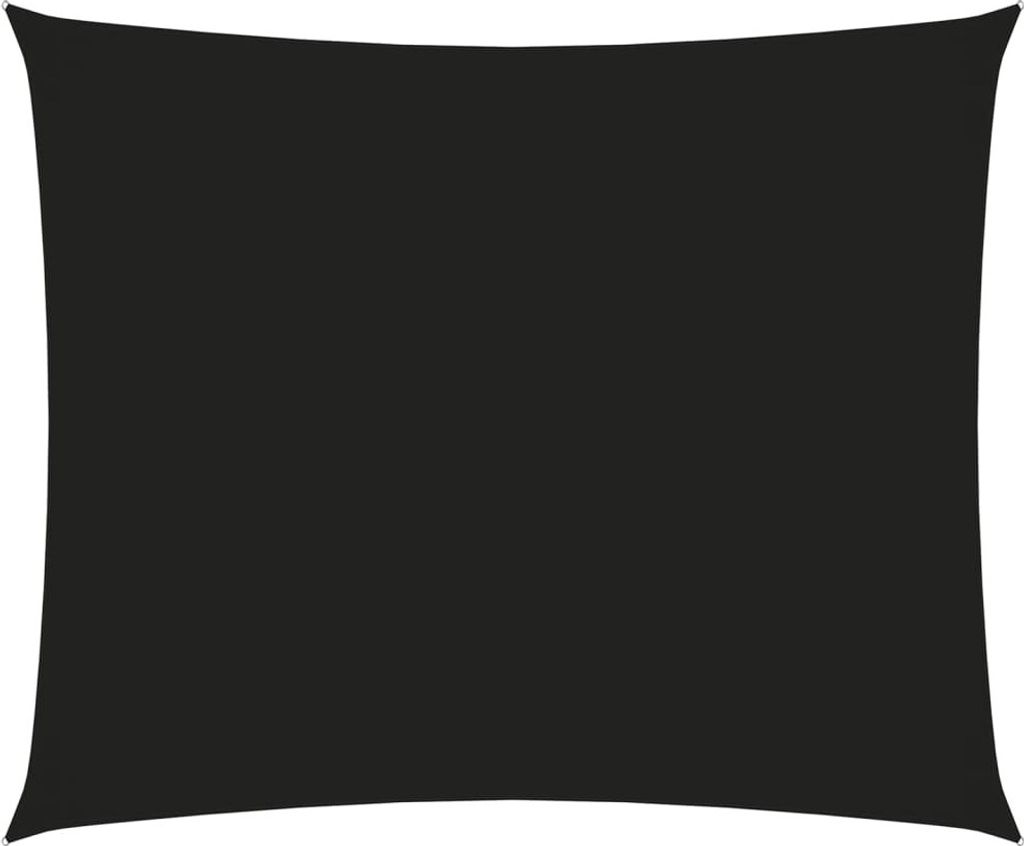 Sonnensegel Oxford-Gewebe Rechteckig 5x6 m Schwarz