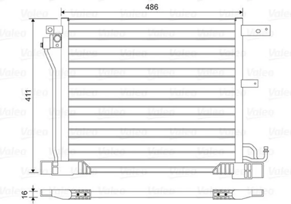Condenseur de climatisation pour réparer la ventilation de Juke F15
