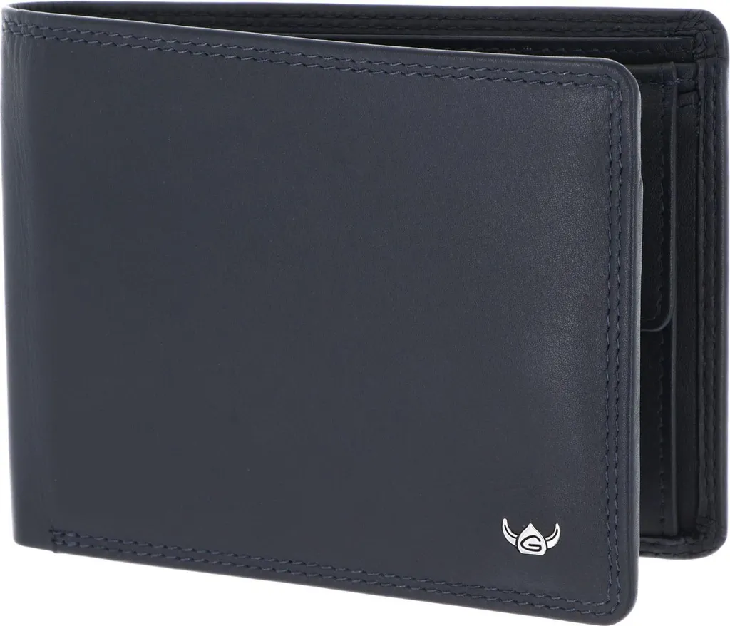 Golden Head Polo 1138 Portafoglio RFID in Pelle Blu Scuro Marine