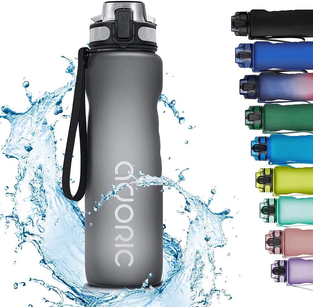 coolrhino Trinkflasche 1L Wasserflasche Sportflasche Flasche Sport BPA frei 