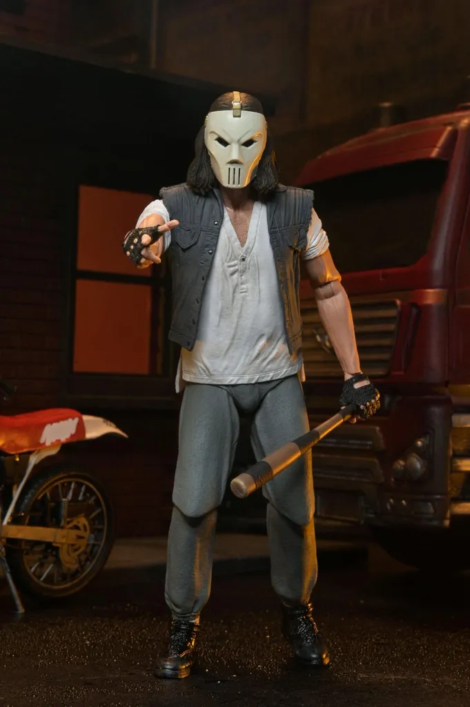 Figurine Articulée Casey Jones TMNT 1990 avec Accessoires Sport 18 cm