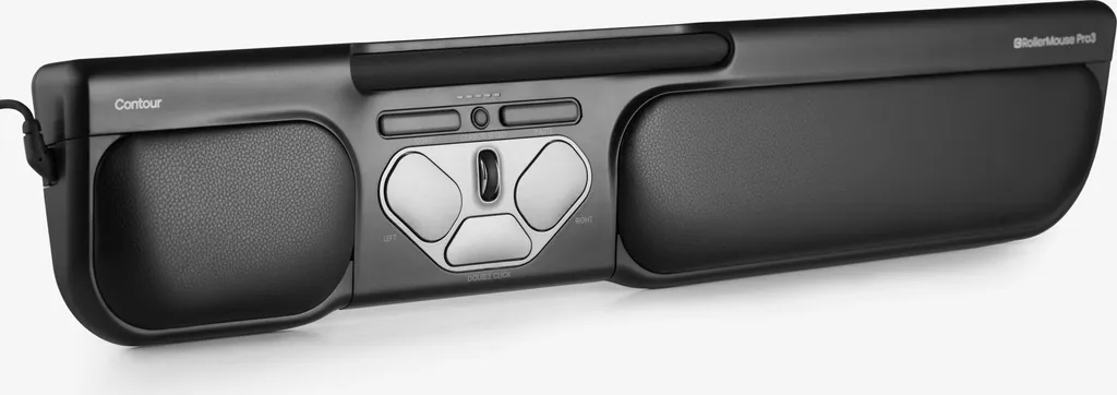Améliorer Posture Bureau avec RollerMouse Pro3 Contour Filaire USB-C