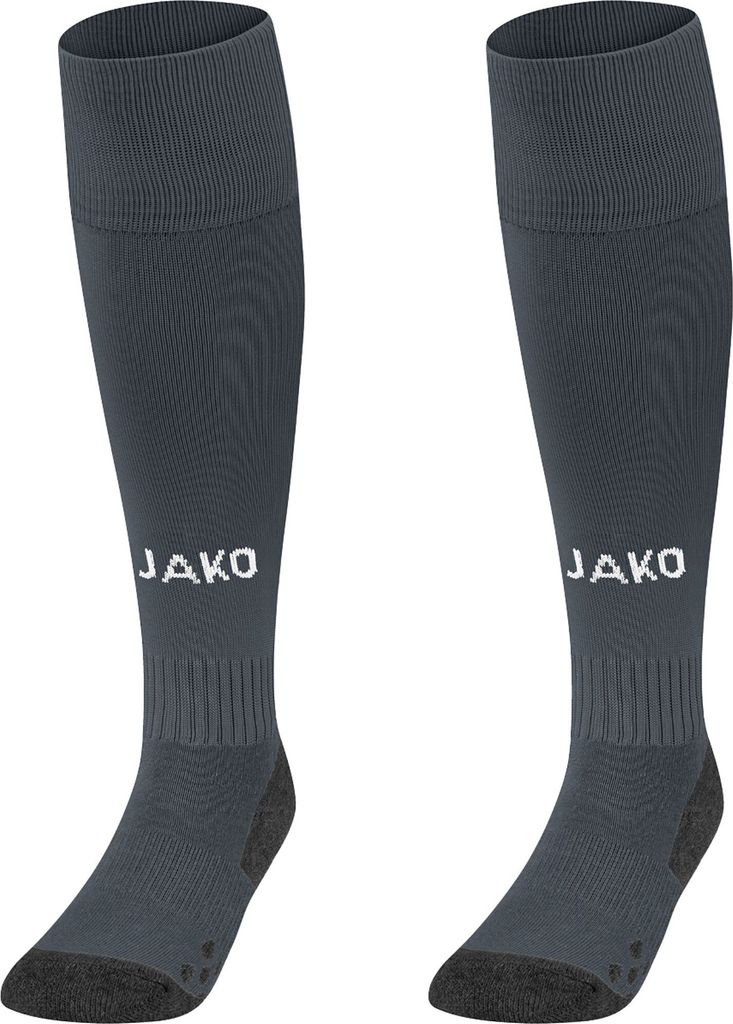 JAKO Unisex Stutzenstrumpf Allround, Farbe:anthrazit, Größe:4 (39-42)