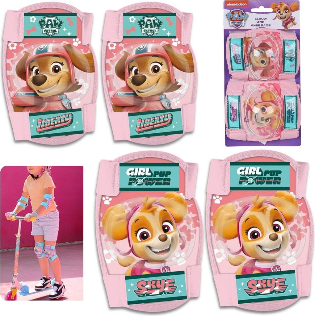 Paw Patrol Skye Liberty Růžové dětské chrániče kolen a Obrázek produktu 