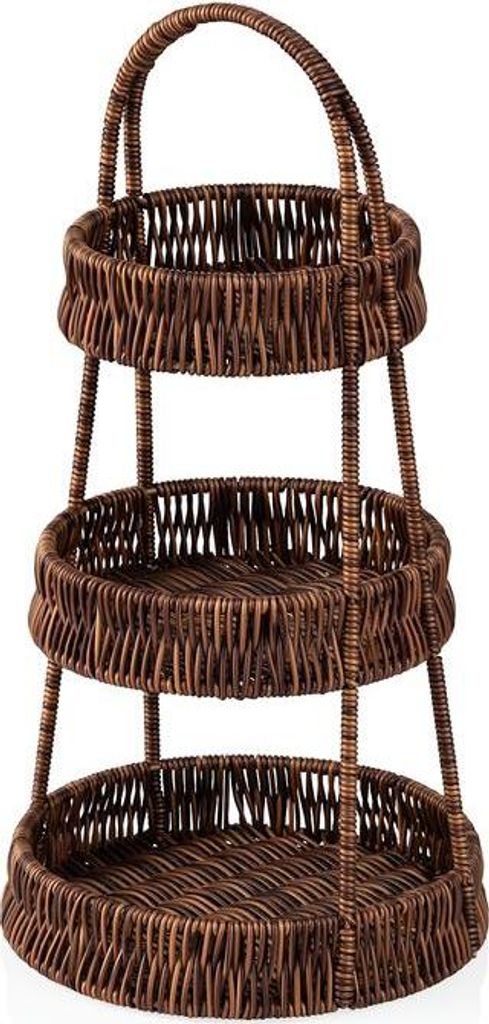 3x Etagere Creek, Höhe 45 cm, Polypropylen mit 3 Ablagen