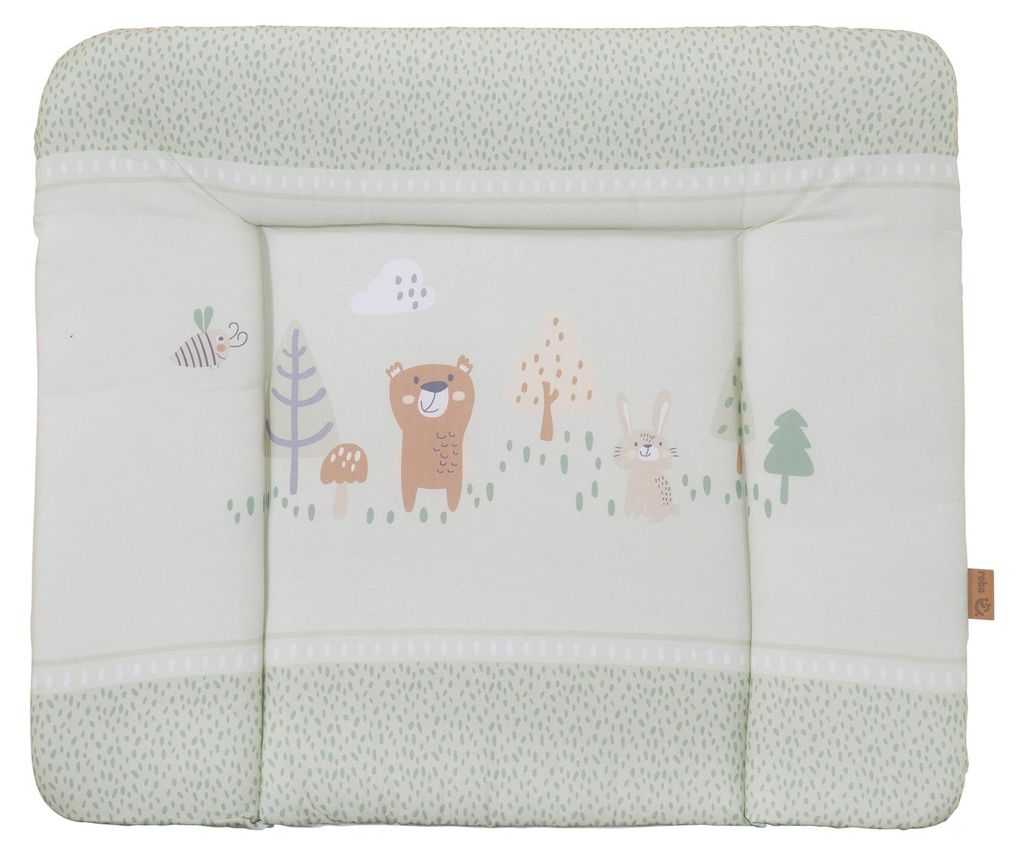 Roba 0817S283 Wickelkussen, zacht, Woodland Buddies, groen Productafbeelding 