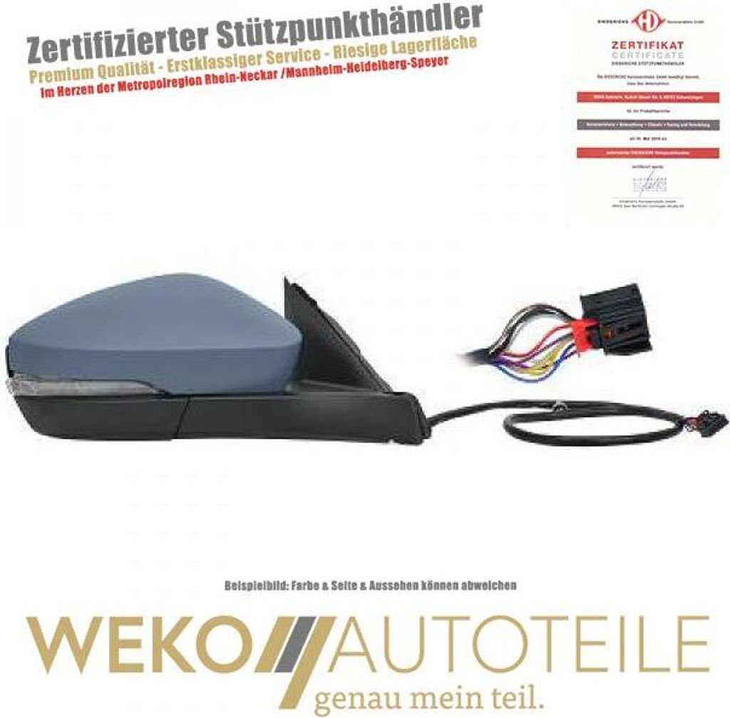 Außenspiegel rechts DIEDERICHS 2240826 für VW