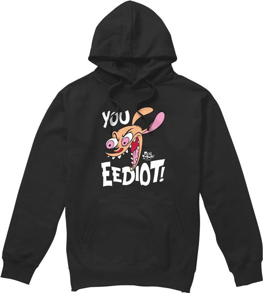Ren & Stimpy - "You Eediot!" Kapuzenpullover für Herren TV8762 (M) (Schwarz)