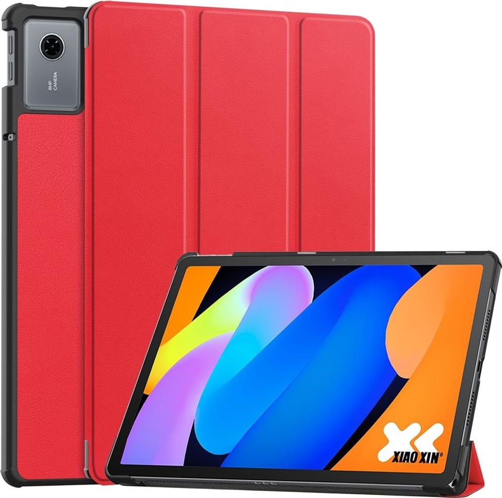 Lenovo Idea Tab 11 Hülle - Coverup Tri-Fold Ständer Klapphülle mit Schlaf/Wach-Funktion - Rot