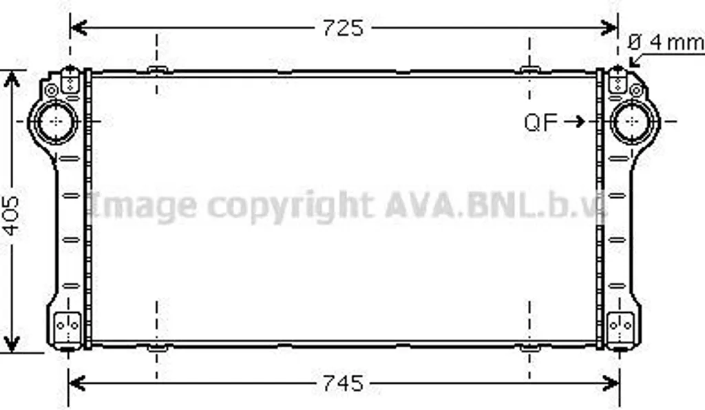 Intercooler PRASCO TO4565 haute efficacité pour Toyota 179400R040