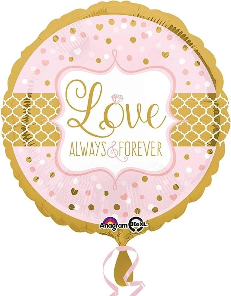 AMSCAN Standard Always&Forever Folienballo 0 0 0