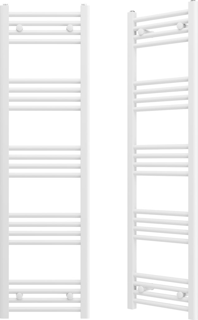 Granitan | Badezimmerheizkörper Breno - 40x140 cm - Weiß - Modernes Design - Handtuchwärmer