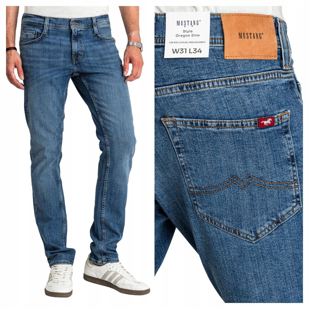 MUSTANG | Oregon Slim Fit | Herrenjeans mit schmal zulaufendem Bein, W32 L30