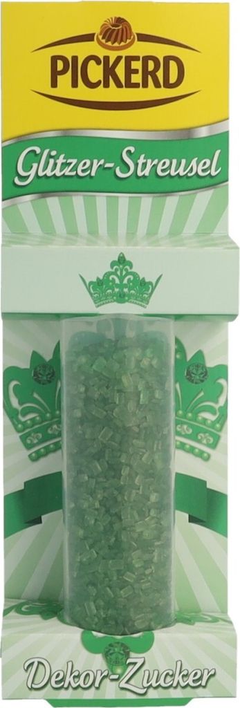 Pickerd Glitzer Streusel Dekor Zucker Grüne Zucker Produktbild 