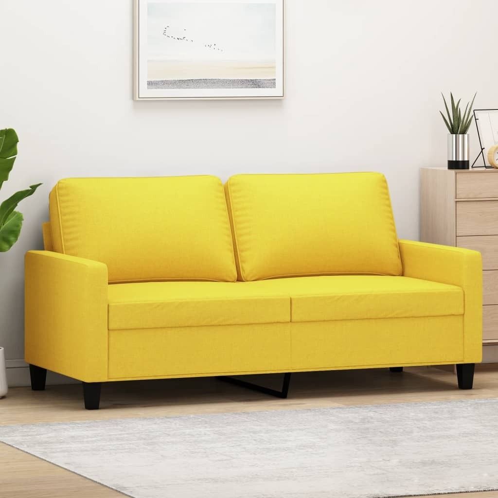 Cloris Designermöbel 2-Sitzer-Sofa Hellgelb 140 cm Stoff 2024 Neu