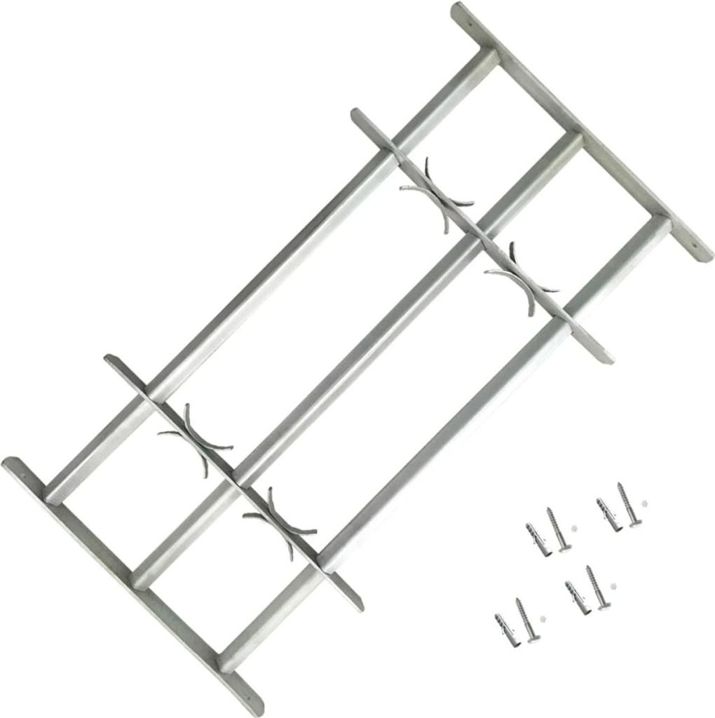 VIDAXL-Fensterschutzschutz con 3 aste trasversali 700-1050 Immagine del prodotto 