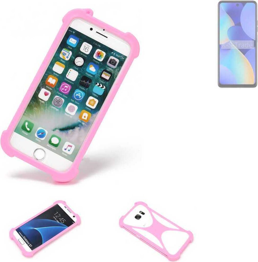 K-S-Trade Handy Hülle kompatibel mit Tecno Spark 10 Pro Schutz Hülle Bumper Silikon Schutz Hülle Cover Case Silikoncase Silikonbumper TPU Softcase
