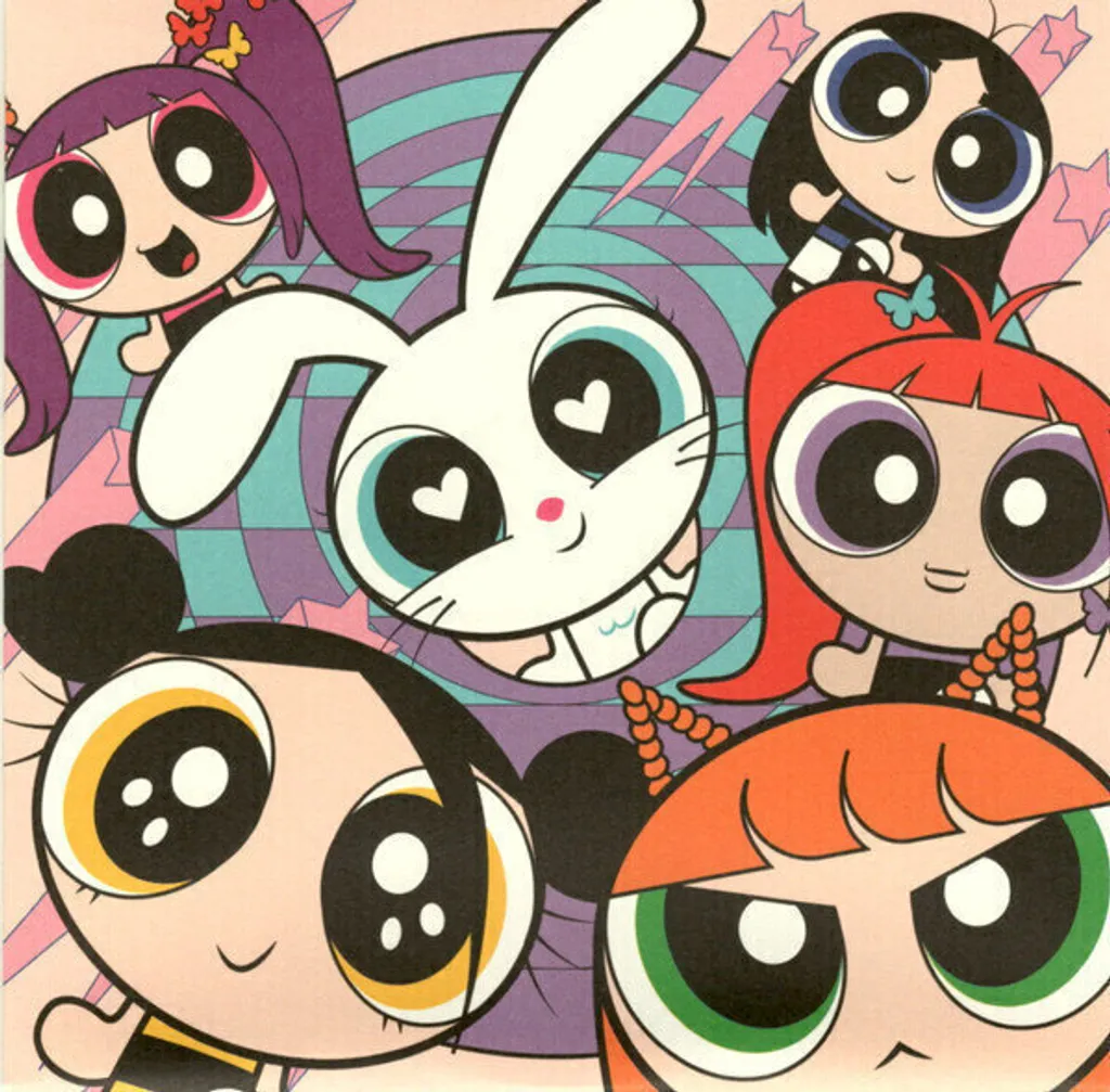 CD audio NewJeans Get Up design Powerpuff Girls Nj pour écoute