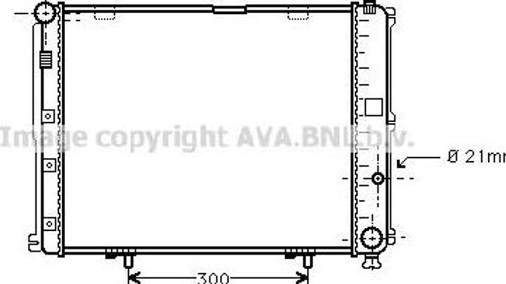 AVA MS2126 Motorkühler OE 1245006203 kompatibel mit E-Klasse