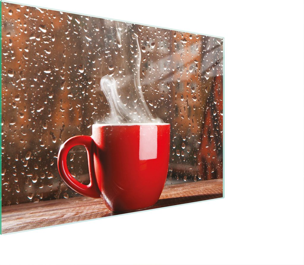 Glasschneidebrett 30x22 Kaffee